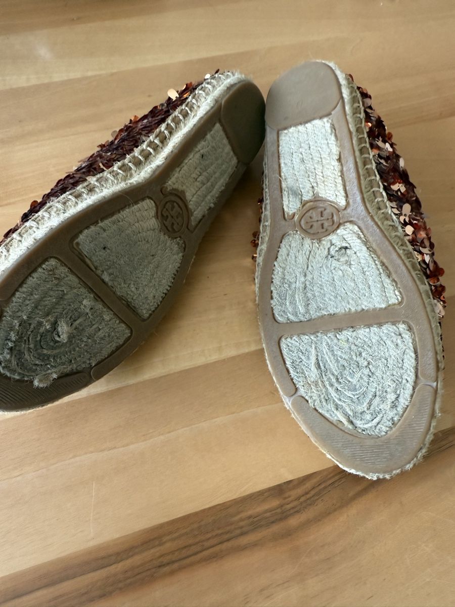 Tory Burch Scarpe da donna: Tory Burch Espadrilles, Gr. 37, paillettenbesetzt – Usato da Mettmenstetten venduto da _4_YOU_ 1