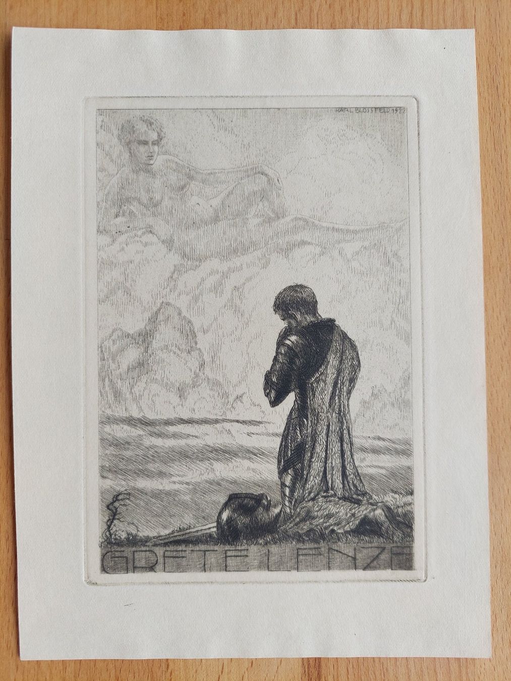 Gemälde: Exlibris Karl Blossfeld - Original Radierung Erotik – Gebraucht aus Obfelden von Exlibris-Art 1
