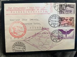 Zeppelin Südamerikafahrt 1930 Fhfn-Fhfn, toller Brief, hochw
