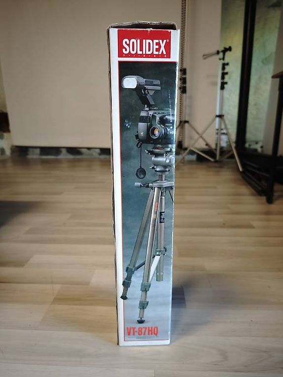 Treppiedi & Teste: Trépied photo/vidéo SolideX VT-87HQ avec boîte d'origine – Usato da Lausanne venduto da Haouille 2