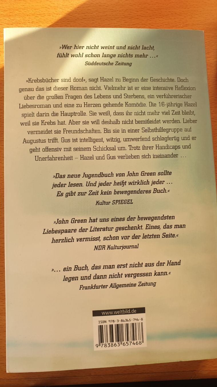 Libri: John Green - Das Schicksal ist ein mieser Verräter – Usato da Gränichen venduto da mic_x2zf 1