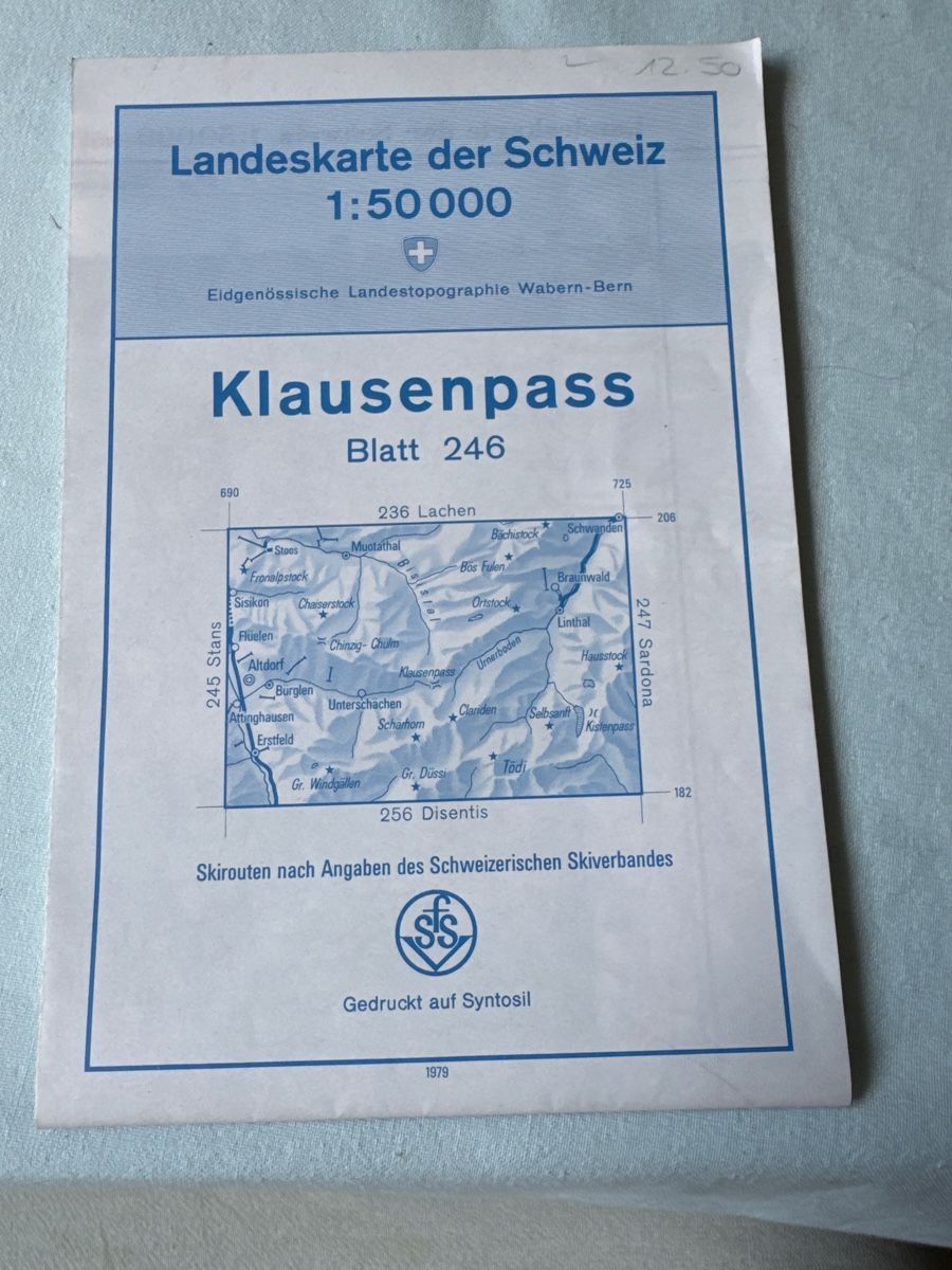 Cartine & Atlanti: Skitourenkarte Klausenpass – Usato da Bern venduto da aiz_2xxb