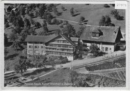 Flugaufnahme Pension Aesch Walchwil ZG