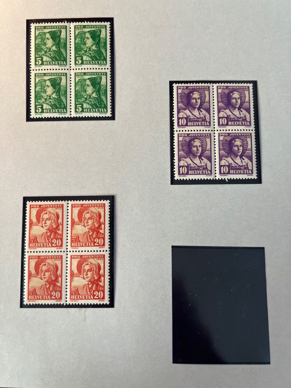 Tutti i francobolli: Pro Juventute, 1929 bis 1938, Viererblocks – Usato da Oberhasli venduto da Sicurezza 6