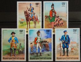 Zentralafrika Kat. 407-411 ** 1976 (200 Jahre USA)