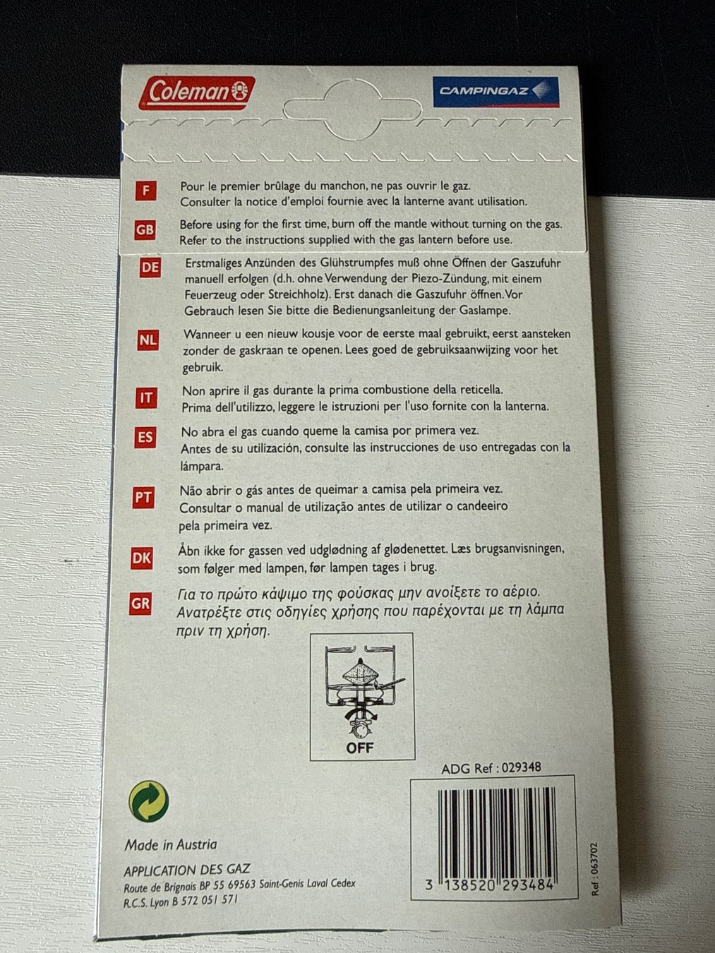 Campingaz Autres décorations & accessoires: Campingaz Glühstrümpfe 3er Set – Neuf avec emballage d'origine à Zweisimmen par Mousie 1