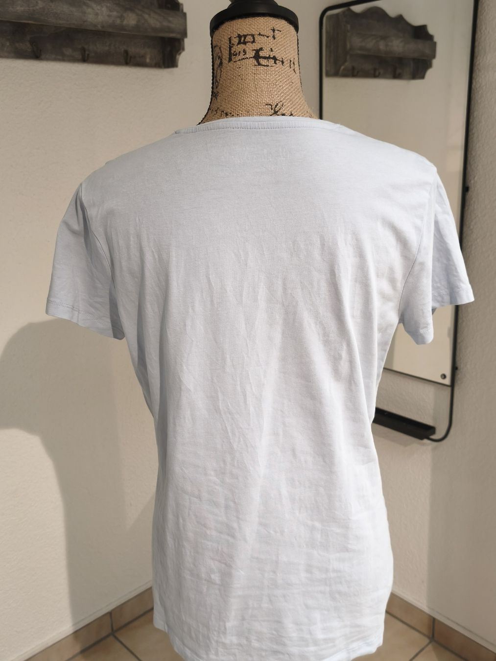 T-shirt: Charles Vögele Basic T-Shirt, hellblau, Grösse XL G4 – Nuovo (secondo la descrizione) da Emmetten venduto da SecondhandSiska 2