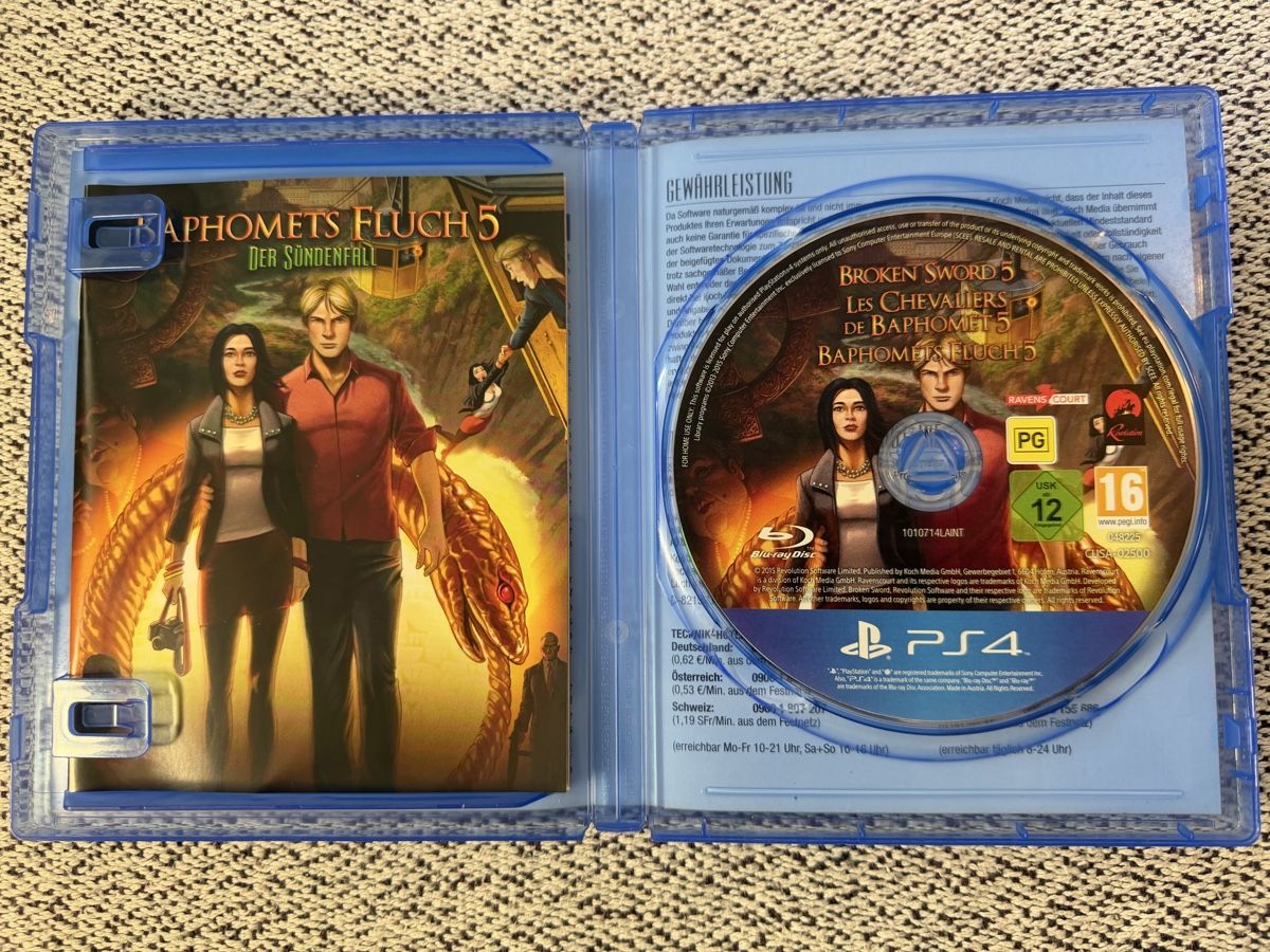Giochi: Baphomets Fluch 5: Der Sündenfall - PS4 Spiel – Usato da Rombach venduto da vir_2dsd 1