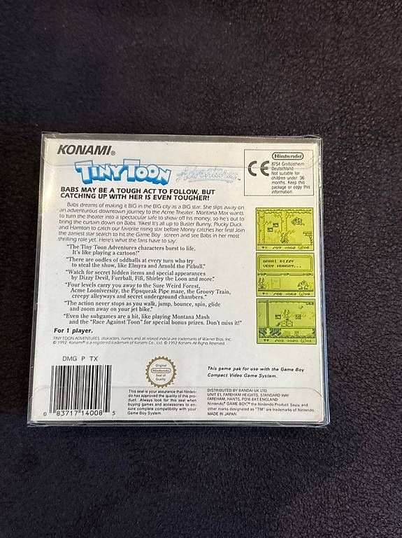 Spiele: Nintendo Game Boy / Tiny Toon Adventures Babs / CIB OVP – Gebraucht aus Dulliken von Howdah 1