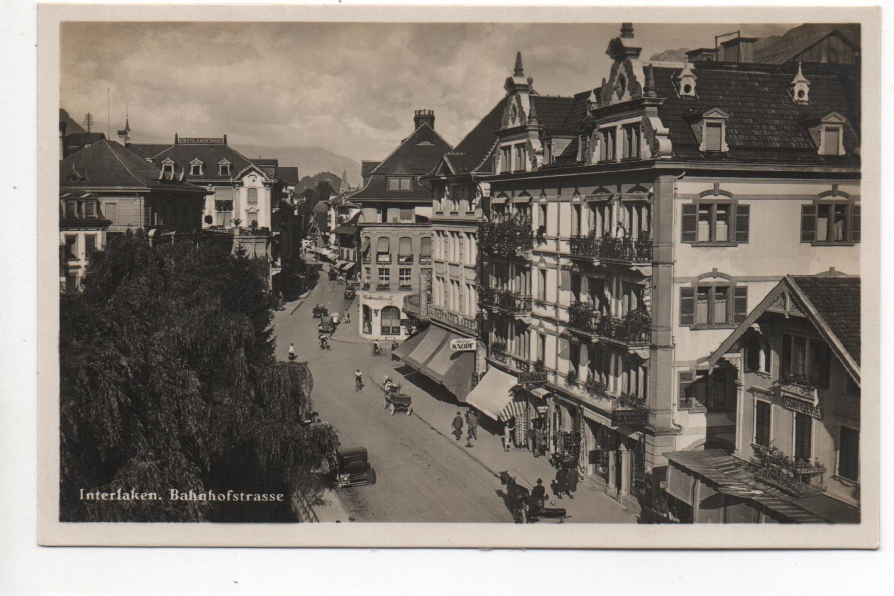 Cartes postales: INTERLAKEN Bahnhofstrasse – Neuf (Voir description) à Jona par philajona