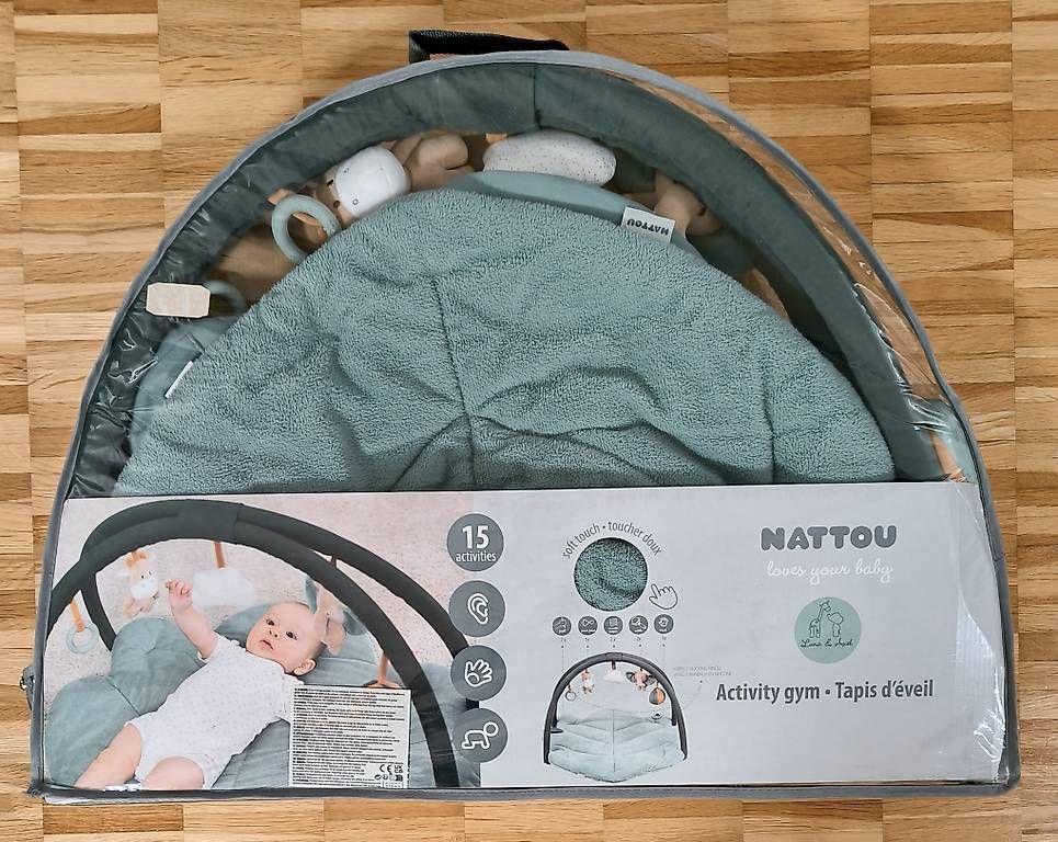 Tappeto da gioco: Nattou Krabbeldecke mit Spielbogen – Usato da Uster venduto da maendali 1