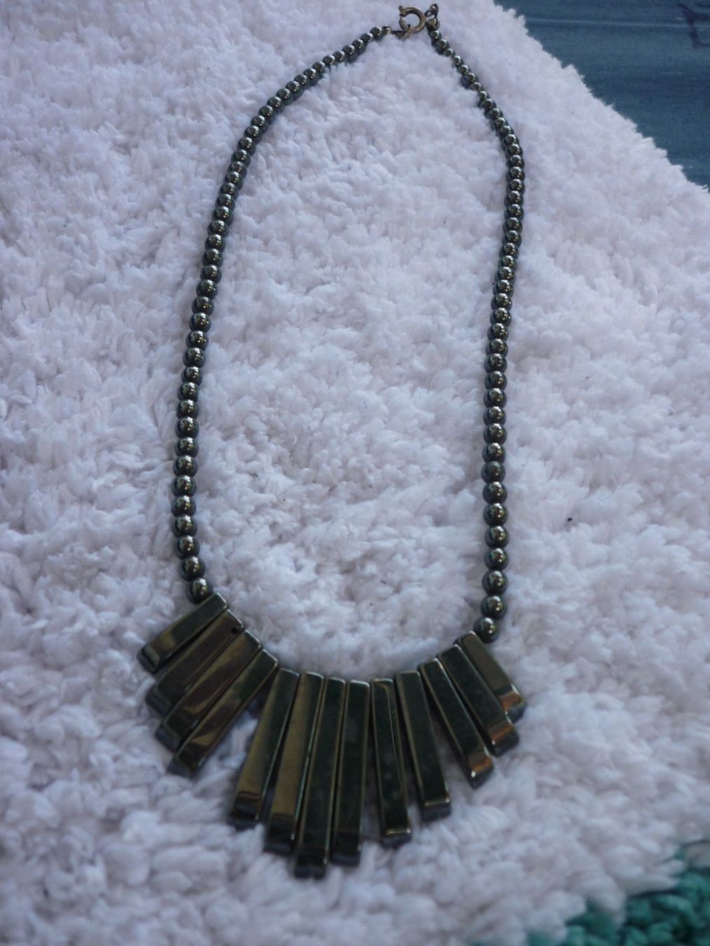 Catenine: Hämatit Collier, Halskette – Usato da Niedergösgen venduto da Happy-7
