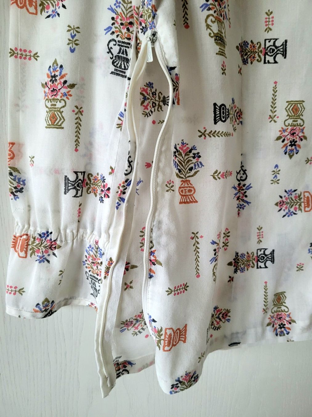 Camicette: Frühlingshafte Vintage-Bluse im Folk-Look – Usato da Oberuzwil venduto da rtr_wp6m 2