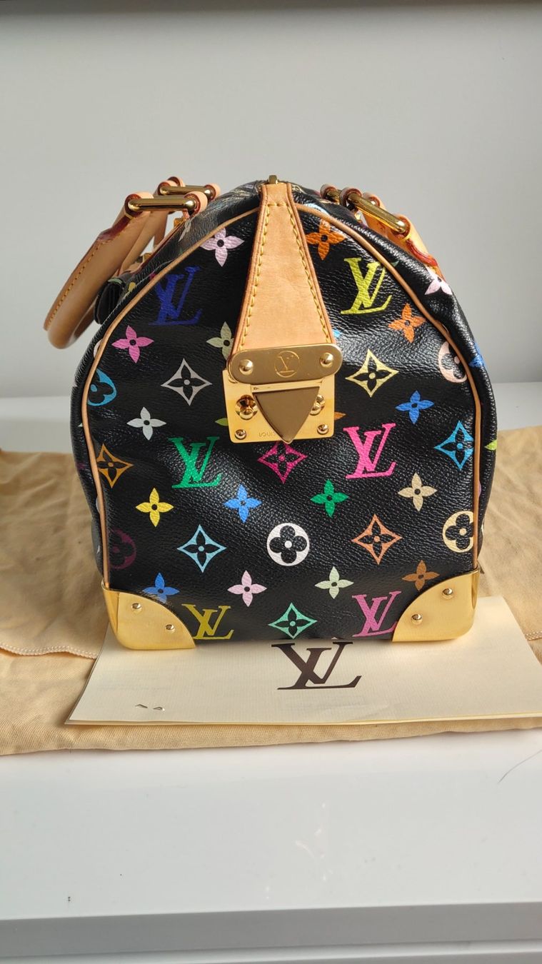 Louis Vuitton Borse: Louis Vuitton Multicolor Speedy 30 schwarz – Usato da Meilen venduto da Aphrodite87 5