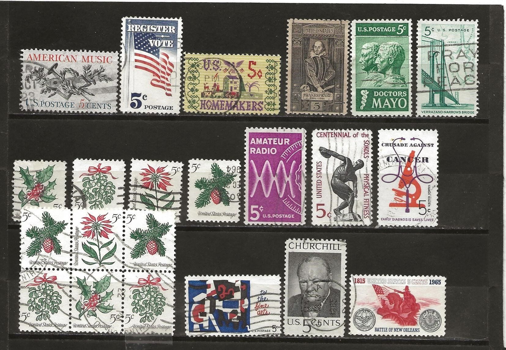 Alle Briefmarken: USA 1963 .... – Gebraucht aus Sion von PierreP01 1