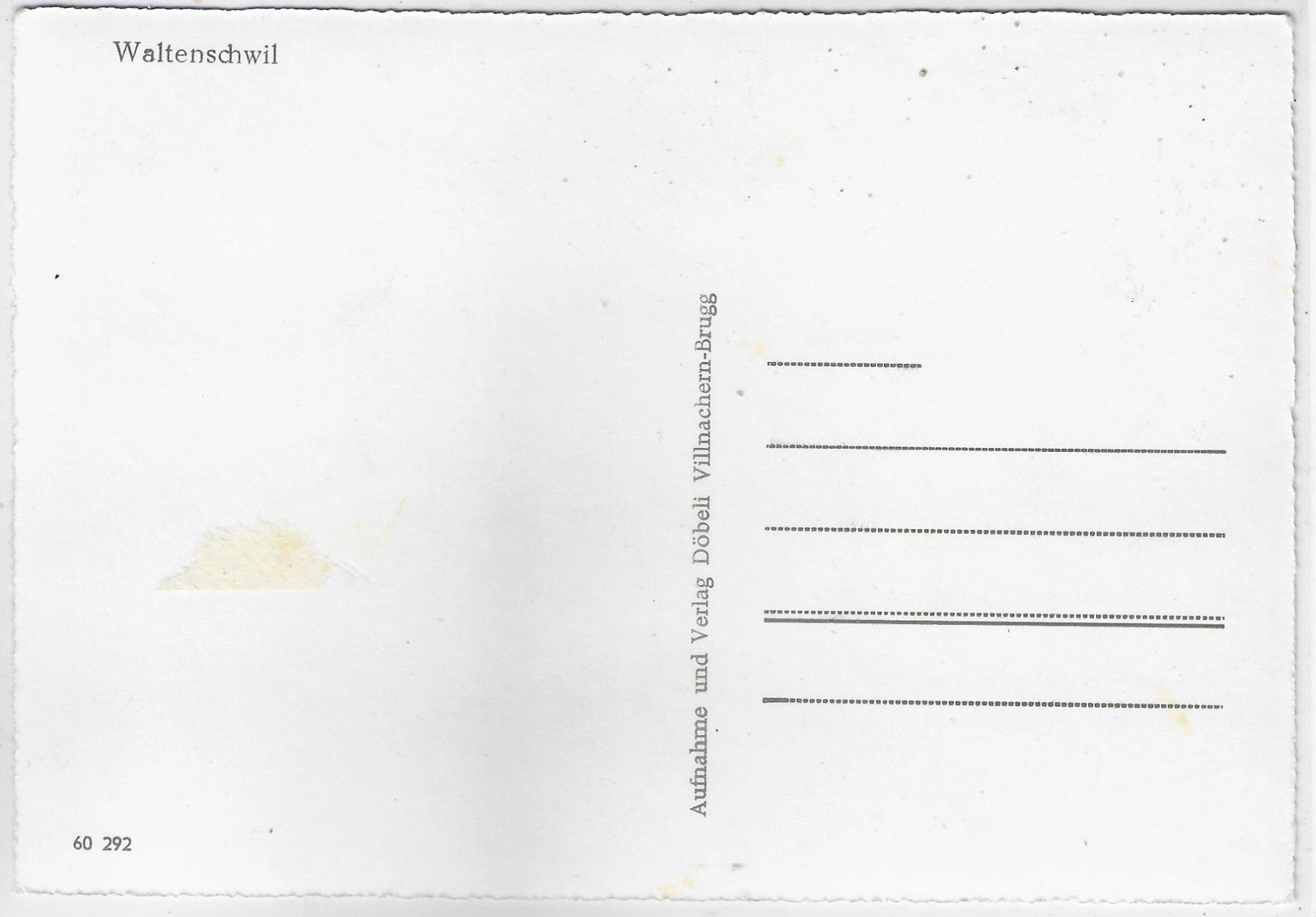 Cartoline postali: Flugaufnahme Waltenschwil – Usato da Ettingen venduto da Kartenplanet 1