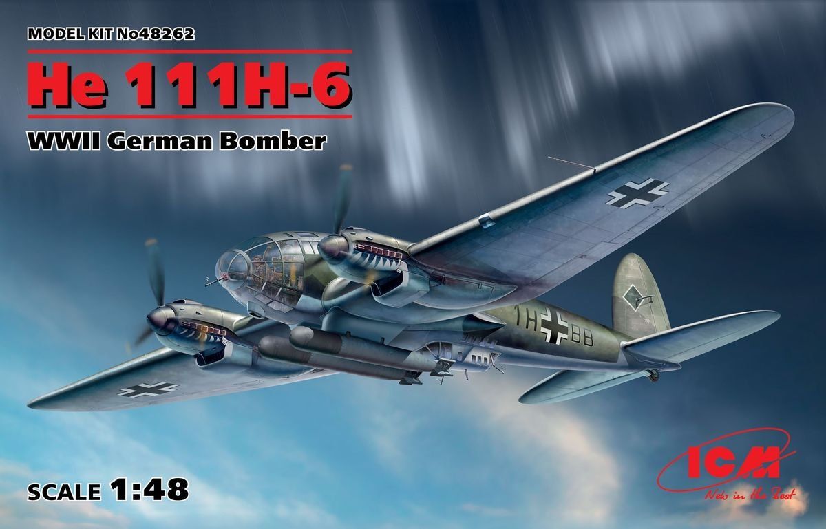 Heinkel Modellbausätze & Standmodelle: Heinkel He 111 H-6 1/48 – Neu und originalverpackt aus Bözen von jackieoh