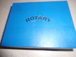 Rotary Uhrenbox in Blau Masse 15cmx11,5cmx6cm