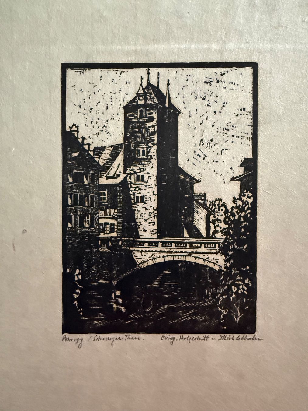 Xilografie: Alt Brugg Original Holzschnitte v. E. Mühlethaler, Brugg – Usato da Birrwil venduto da flint54 5