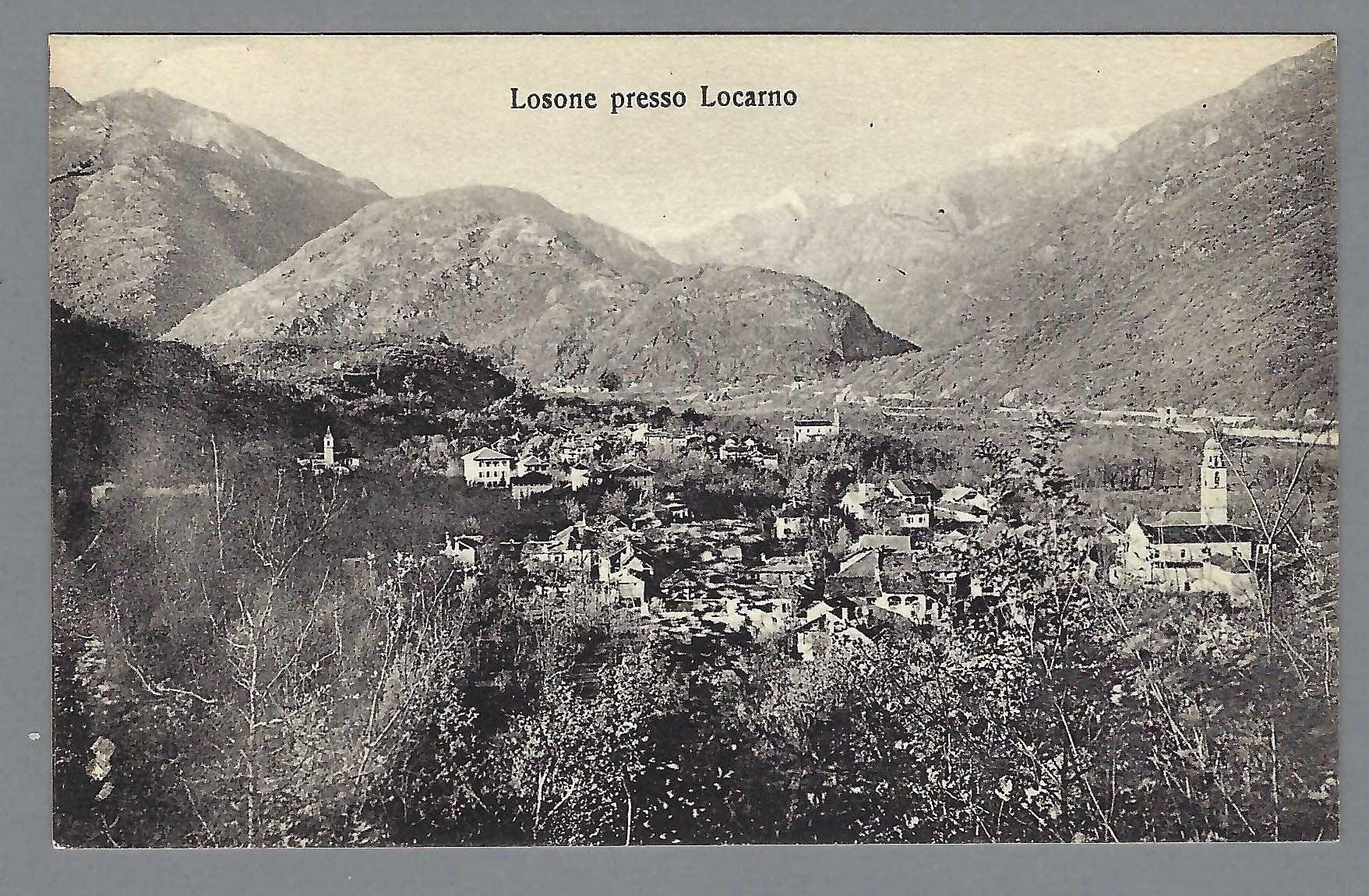 Cartoline postali: 1926, LOSONE, NON COMUNE – Usato da Pura venduto da ulisse1957