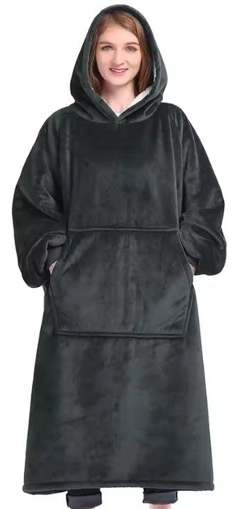 Decken: Kapuzen-Deckenpullover dunkelgrau – Neu und originalverpackt aus Hohentannen von TeamMagma