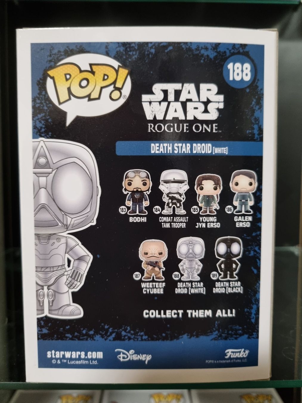 Funko Statuette: Funko Pop StarWars Rouge One #188 - Death Star Droid – Nuovo e nell'imballaggio originale da Oberdorf NW venduto da CollectingWorld 3