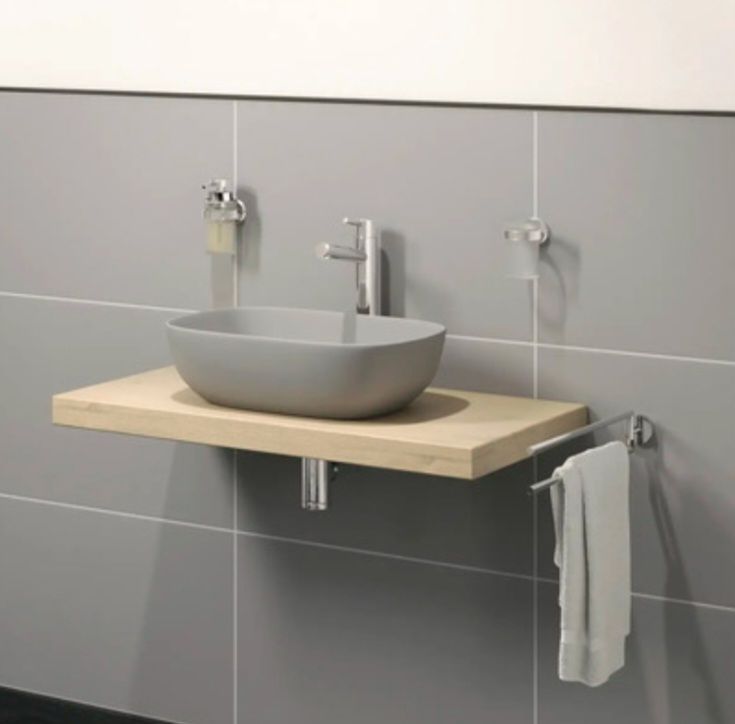 Lavabi & lavandini: Aufsatzwaschbecken - grau – Nuovo e nell'imballaggio originale da Reinach BL venduto da HT20