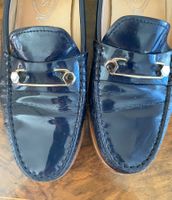 Tod‘s Mokassin Dunkelblau Lack