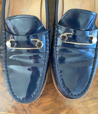 Tod‘s Mokassin Dunkelblau Lack