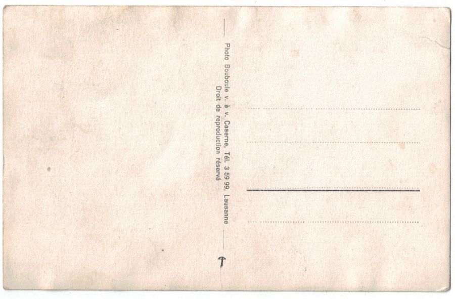 Cartoline postali: Caserne de Lausanne, soldats marchent – Usato da Frauenfeld venduto da POML 1