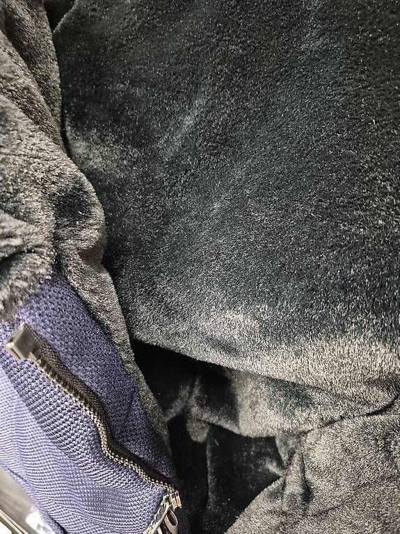 Sacchi a pelo: Fusssack Kinderwagen dunkelblau mit Kunstfell – Usato da Basadingen venduto da ste_vyw2 1