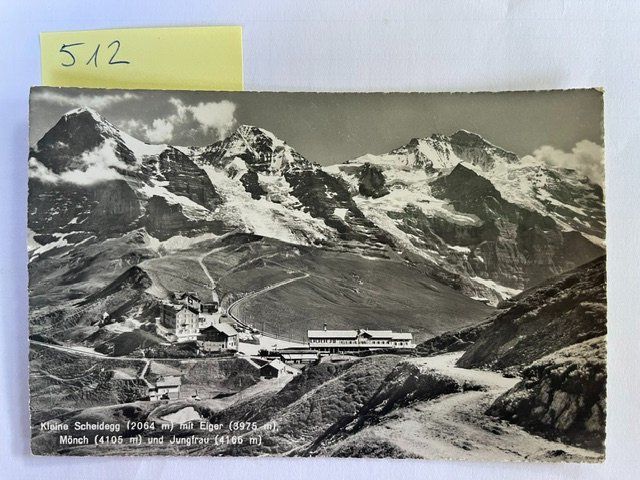 Cartoline postali: Ansichtskarte Kleine Scheidegg Eiger Mönch Jungfrau, 1960 – Usato da Niederwil AG venduto da dahu75