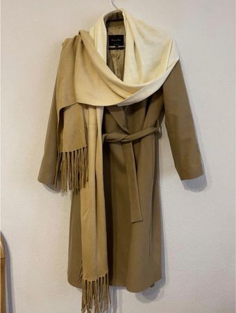 YARDELEY Neu Schal 2M !! (240x45cm) Beig - Weiß