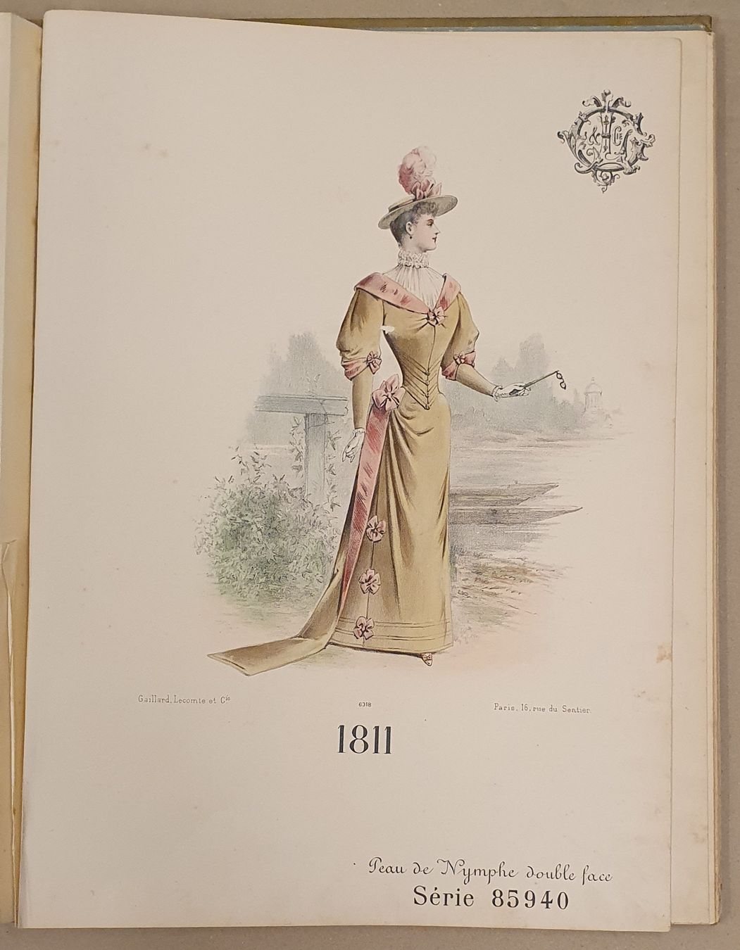 Bücher: antike Modemappe - Gaillard Lecomte Paris  um 1890 – Gebraucht aus Kreuzlingen von Rschweiz1 5