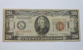 USA Hawaii ++ 20 Dollars 1934, selten