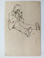 Alte Karikatur-Postkarte Langenthal , Gesangssektion