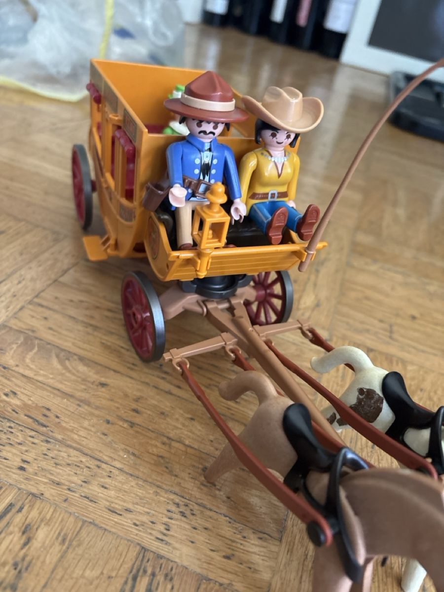 Playmobil Spielzeuge: Playmobil Westernkutsche mit Pferden und Cowboy-Figur – Gebraucht aus Bremgarten b. Bern von shana3047 2