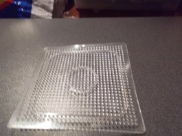 Bügelperlenform Quadrat, durchsichtig