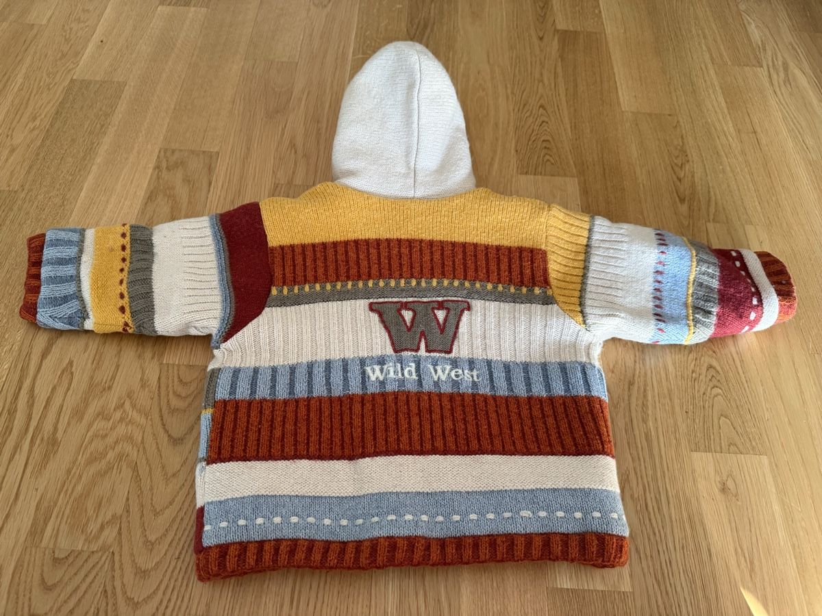 Giacche & Cappotti: Veste en tricot doublée, pour la mi-saison, taille 86 – Usato da Genève venduto da valmath 3