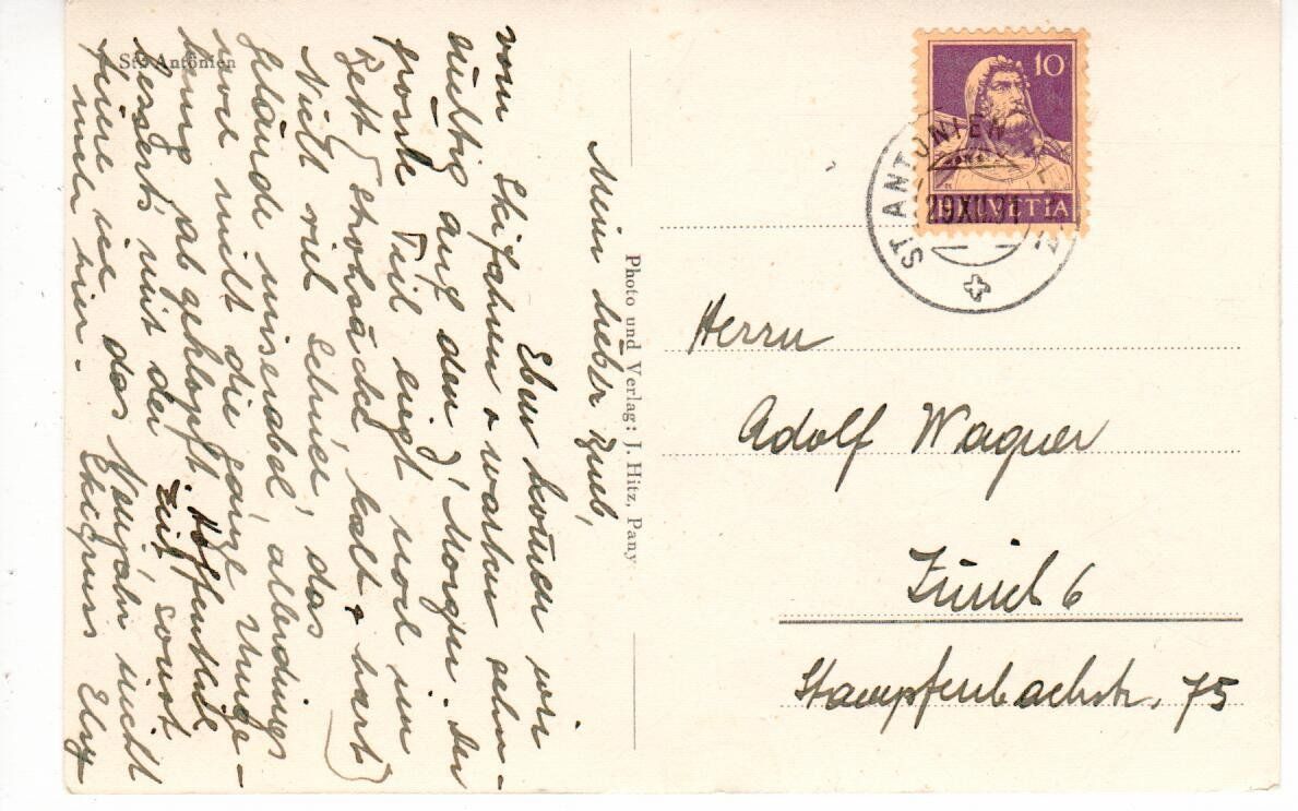 Cartoline postali: St. Antönien – Usato da Wolhusen venduto da Curver9 1