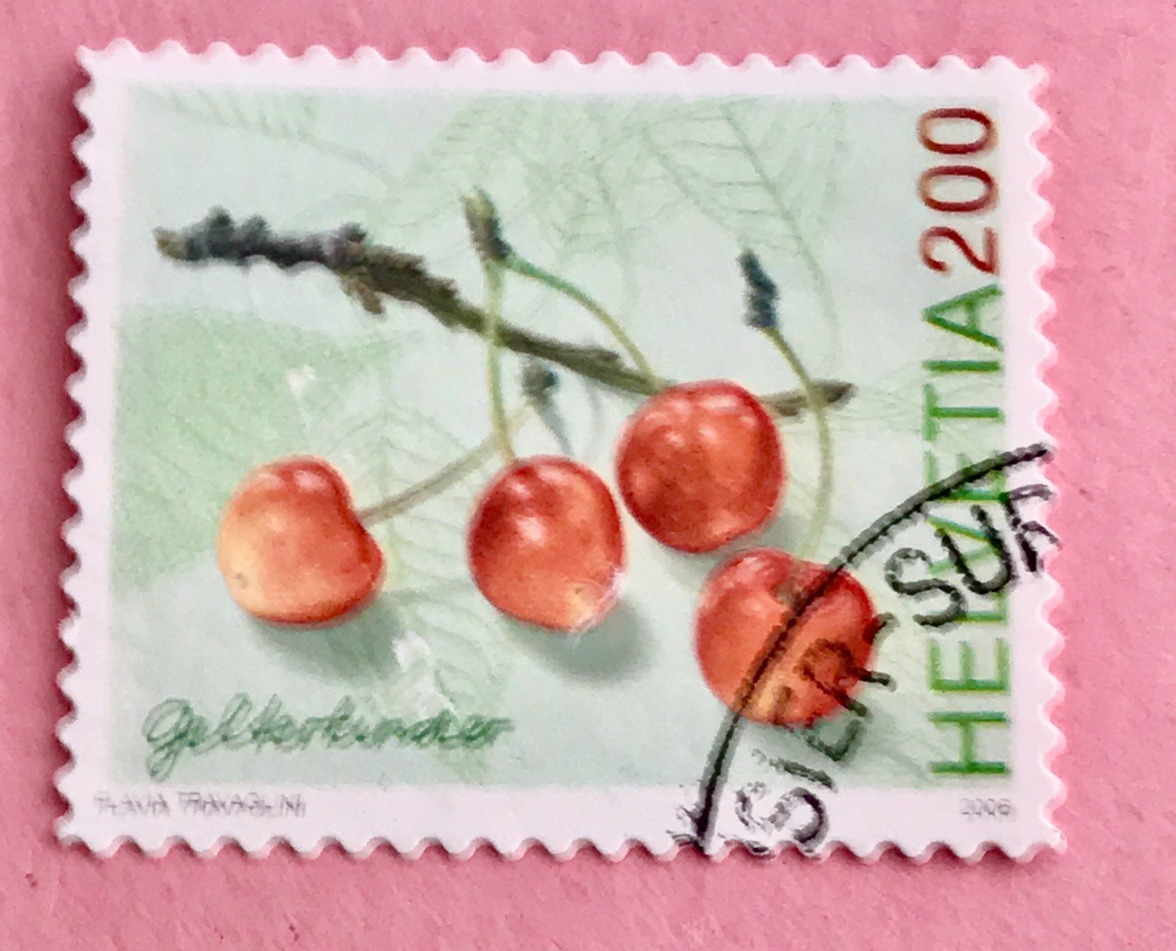 Tutti i francobolli: Nr.1207 Kirsche,Gelterkinder  GESTEMPELT 2006    – Usato da Aarau venduto da Billa007