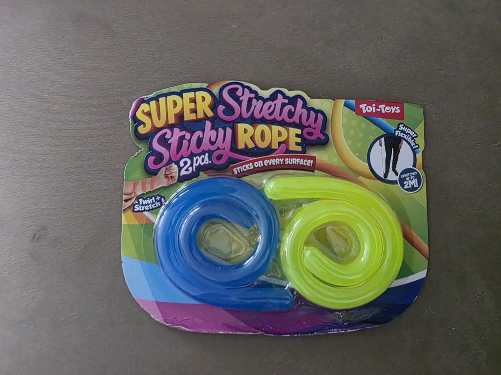 Toi-Toys Super Stretchy Sticky Rope - Dehnbar bis 2m! (Neu und ...