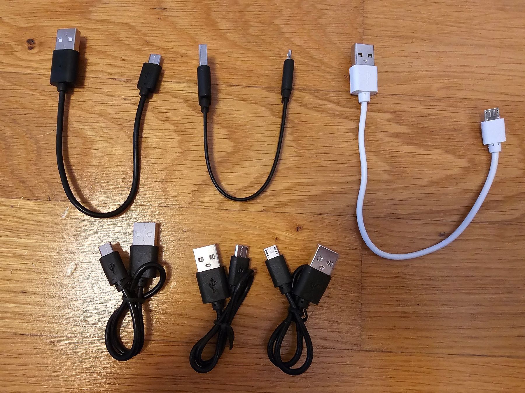 Kabel: 6x USB Kabelset // A auf USB Micro-B – Neu (gemäss Beschreibung) aus Zürich von Zurich_M