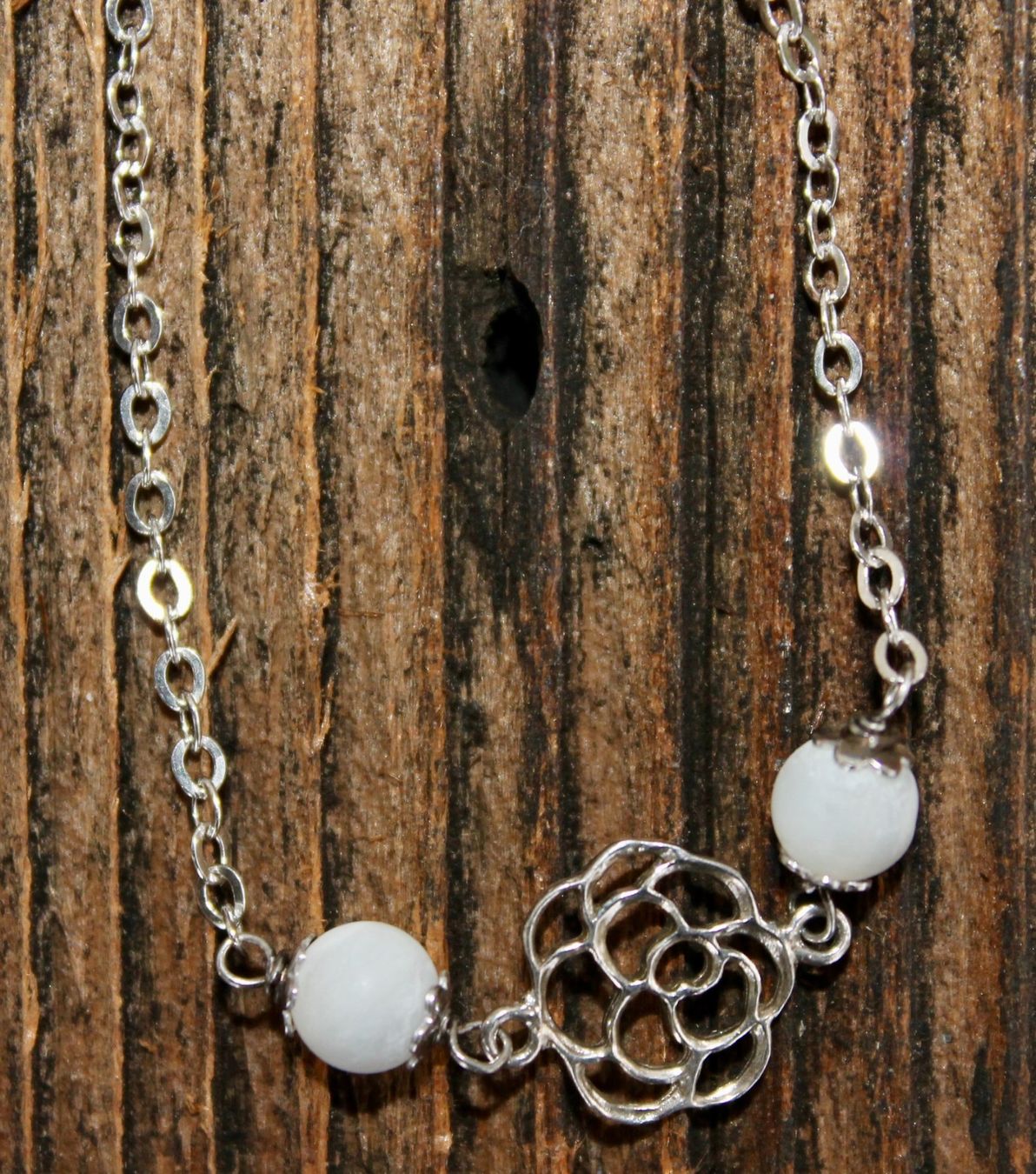 Bracciali & Braccialetti: Armkette, Silber mit Blume und Muscheln – Usato da Kirchlindach venduto da hekilida 1
