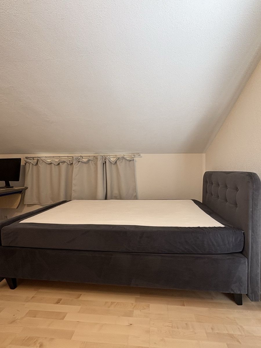 Letti: TOM TAILOR Boxspringbett 140x200 cm – Dunkelgrau/Samt optik – Usato da Zeihen venduto da Tobivogi