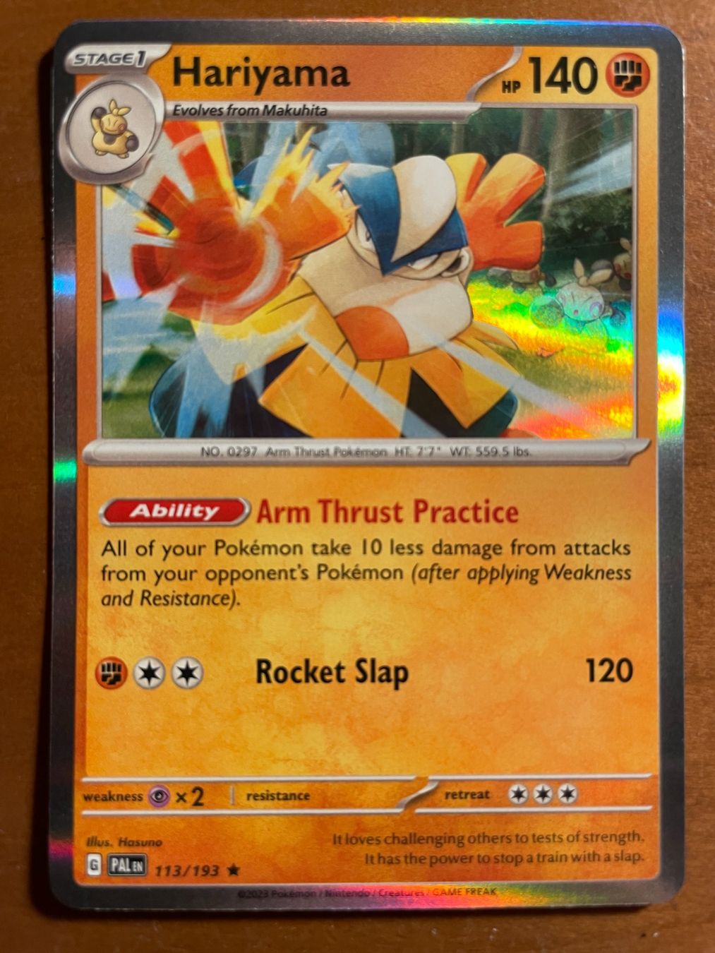 Pokémon Sammelbilder & Trading cards: Pokemon Hariyama Holo (Versand gratis) – Neu (gemäss Beschreibung) aus Chur von Angerson