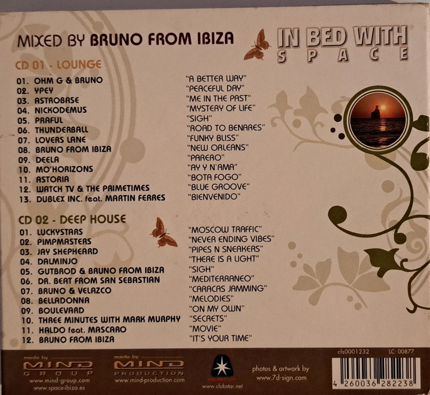 CD: In Bed With Space Part 8 mixed by Bruno From Ibiza 2CD – Usato da Tenniken venduto da mik_6mxg 9