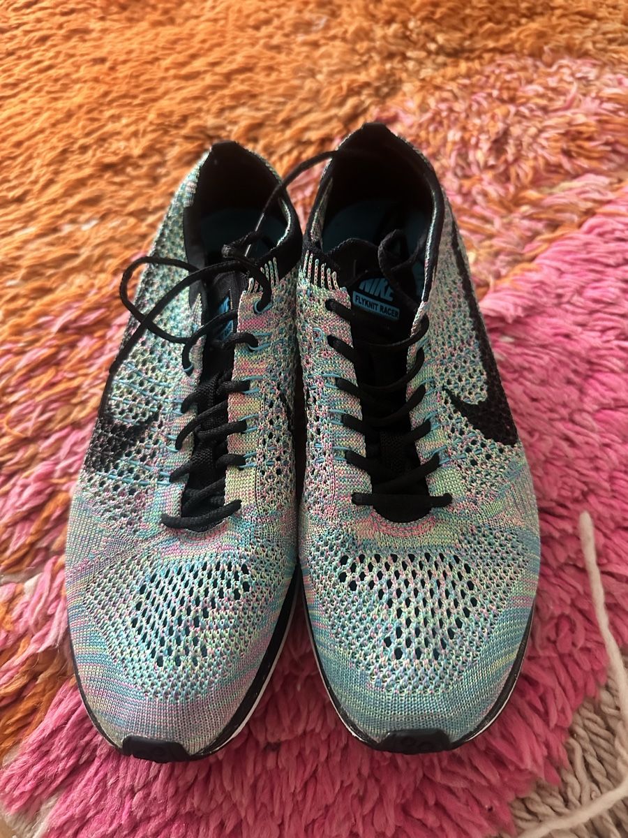 Nike Scarpe da uomo: Nike Flyknit Racer Multicolor – Nuovo (secondo la descrizione) da Zürich venduto da Tingeltangelvina 1