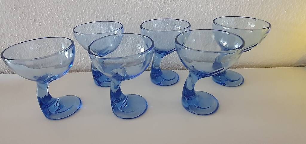 Bicchieri: 6 Dessertgläser blau – Usato da Kreuzlingen venduto da Hauser2
