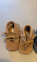Braune Baby-Lederschuhe / Moccasins – ungetragen
